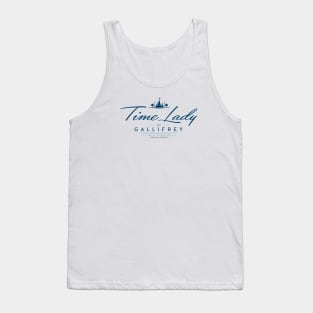 Time Lady - blue print Tank Top